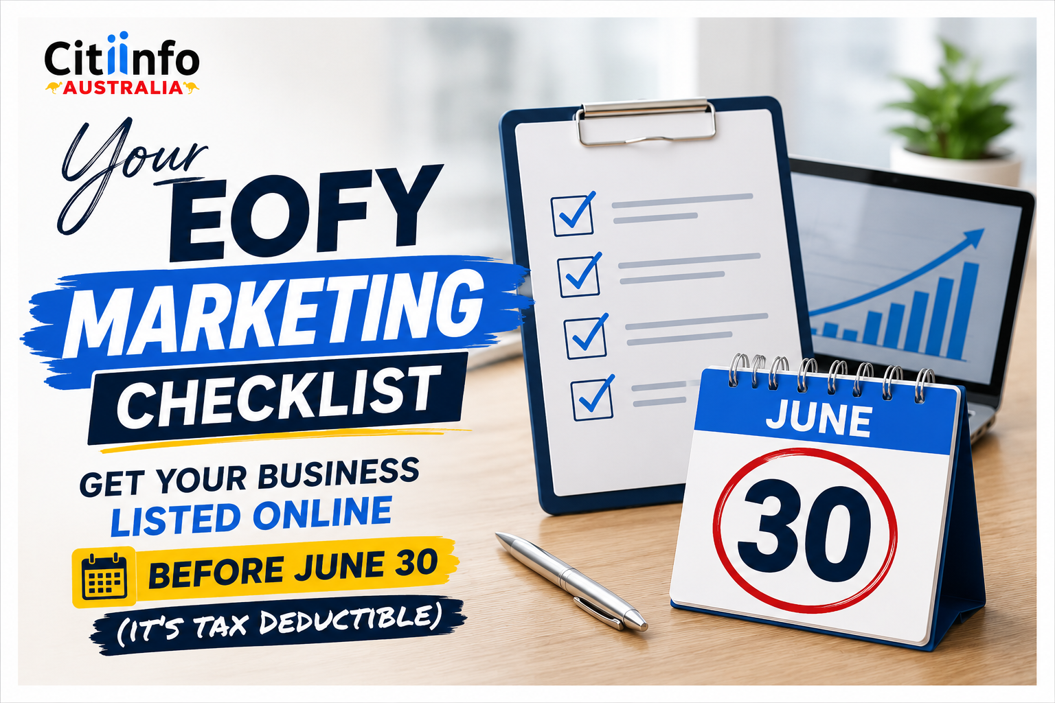 Your EOFY Marketing Checklist: Get Your Business Listed Online Before June 30