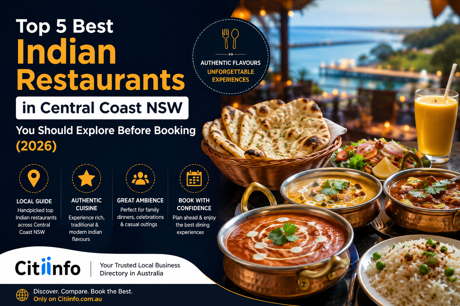 Top 5 Best Indian Restaurants in Central Coast NSW You Should Explore Before Booking (2026)