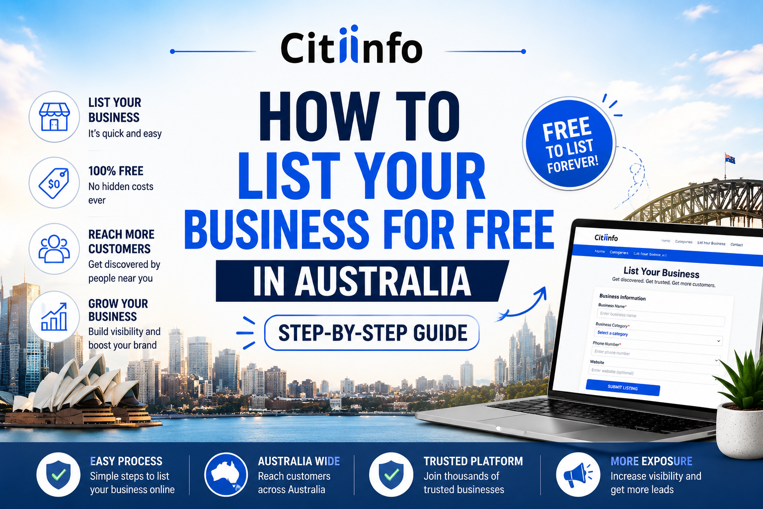 How to List Your Business for Free in Australia (Step-by-Step Guide)